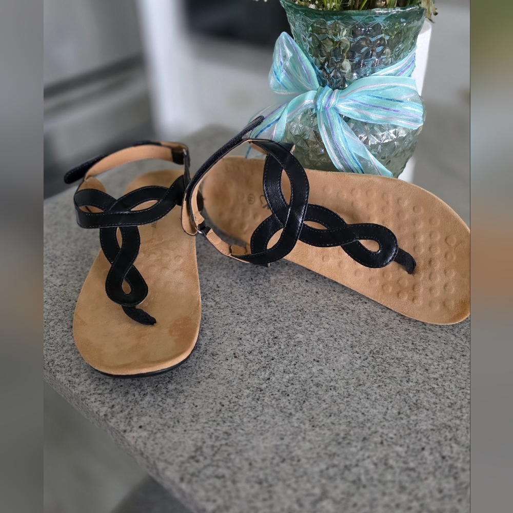 Athlefit Orthopedic Arch Support Comfort T-strap Thong Sandals Size 11M - Picture 2 of 5